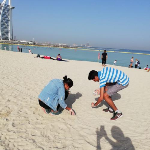 Children collected 19K Cigarette Butts in Dubai along with other volunteers