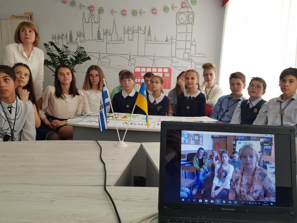 Skype meeting with Ukrainian school