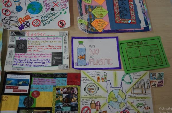 posters designed by students as an initial activity