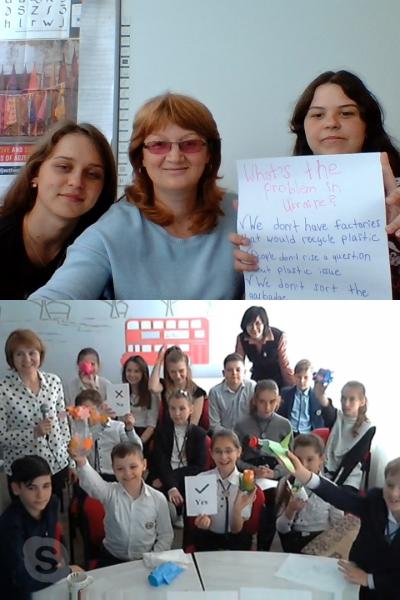 Skype with partner-school from Ukraine
