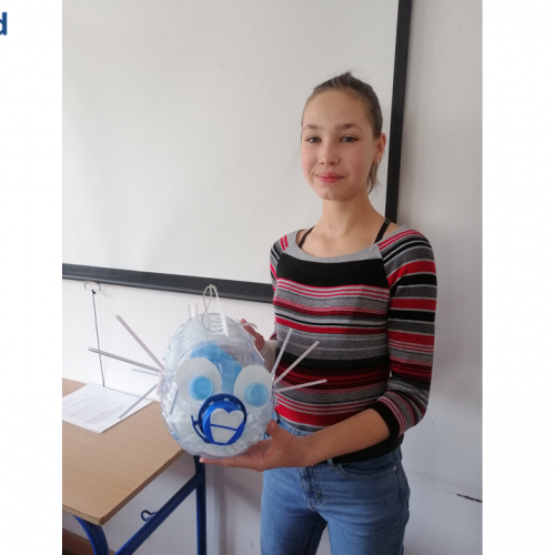 Zofia has prepared plastic fish and discussed plastic soup problem.