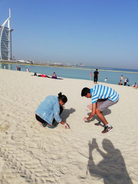 Children collected 19K Cigarette Butts in Dubai along with other volunteers